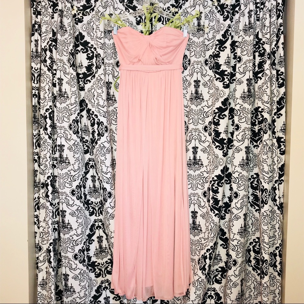 Pink Bridesmaid Gown